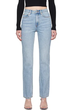 Alexander Wang Blue Fly High-Rise Stacked Jeans