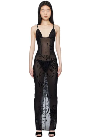 Poster Girl Black Hun Zebra Print Maxi Dress