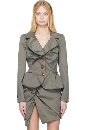 Vivienne Westwood Gray Drunken Tailored Blazer