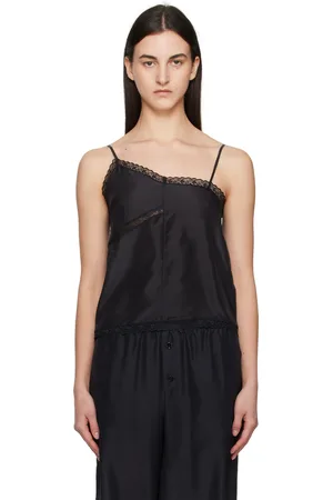 Maison Margiela Black Twist Silk Camisole
