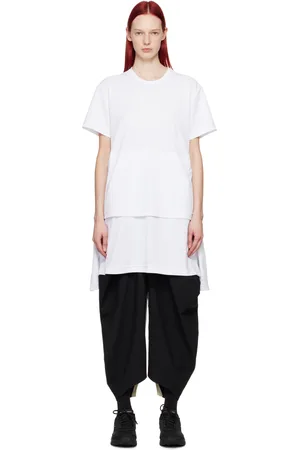 Comme des Garçons White Layered Minidress