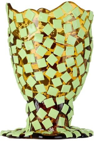 Corsi Brown & Green Rock Vase