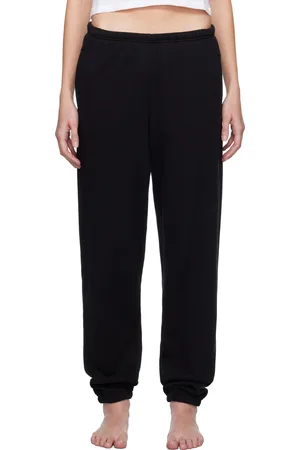 SKIMS Black Cotton Fleece Classic Jogger Lounge Pants