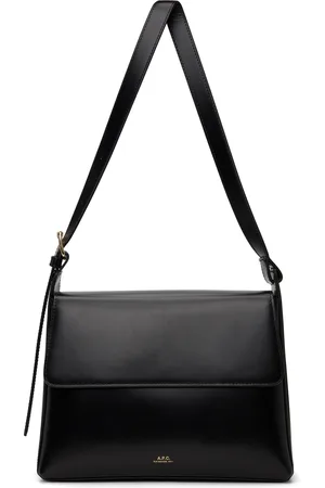 A.P.C. Black Virginie Flap Bag