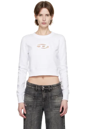 Diesel White F-Slimmy-Od Sweatshirt