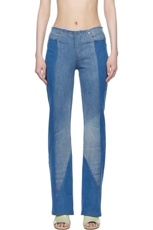 Conner Ives Blue Reconstituted Boot Cut Jeans