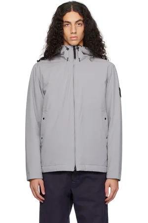 Stone Island Gray 40627 Soft Shell-R PrimaLoft Insulated Jacket