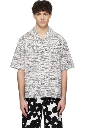 Marni White Pencil Logo Shirt