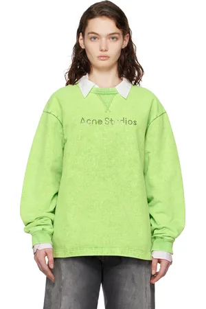 Acne Studios Green Logo Stud Sweatshirt