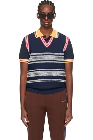 WALES BONNER Navy Shade Vest