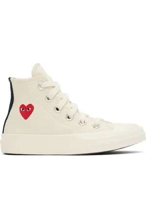Comme des Garçons Kids Off-White Converse Edition Chuck 70 OG Single Heart High Top Sneakers