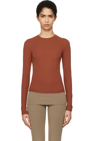 SKIMS Brown Fits Everybody Long Sleeve T-shirt