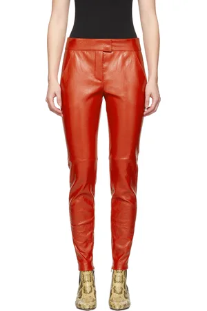 Givenchy Red Calfskin Pants