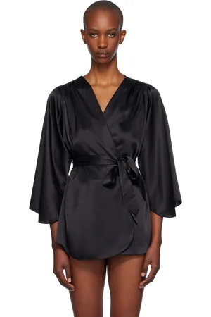 FLEUR DU MAL Black Angel Sleeve Robe