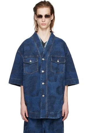 Feng Chen Wang Dragon Denim Shirt