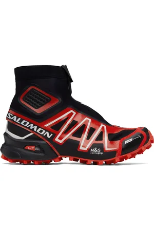 Salomon Black & Red Snowcross Sneakers