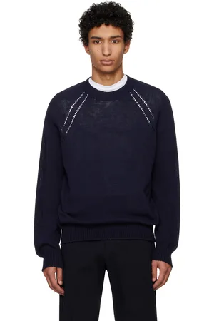 Jil Sander Navy Seamless Sweater