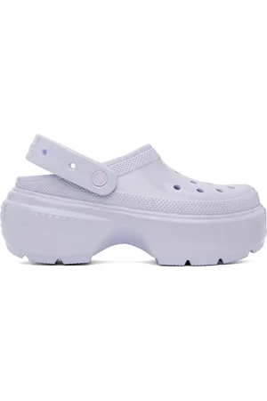 Crocs Blue Stomp High Shine Clogs