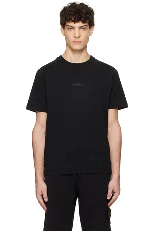 Stone Island Black Organic Cotton Jersey T-shirt