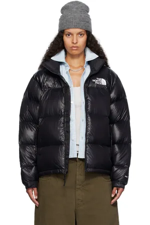 The North Face SSENSE Exclusive Black 1996 Retro Shine Nuptse Down Jacket