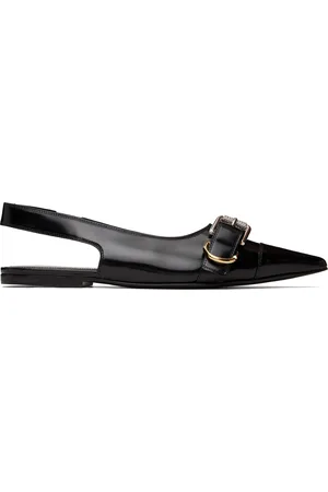 Givenchy Black Voyou Slingback Slippers