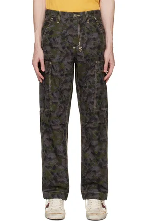 KSUBI Blue & Green Fugitive Cargo Pants