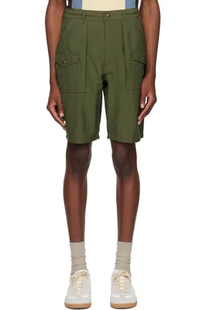 Beams Khaki Drawstring Shorts