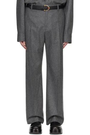Bottega Veneta Gray Light Wool Flannel Trousers