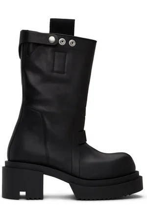 Rick Owens Black Porterville Pull On Bogun Boots