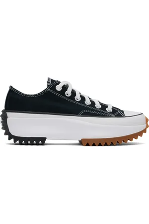 Converse Black Run Star Hike Canvas Platform Sneakers