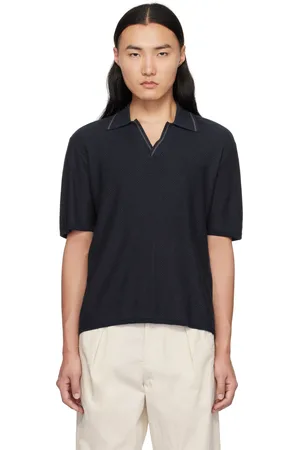RAG&BONE Navy Harvey Jonny Collar Polo