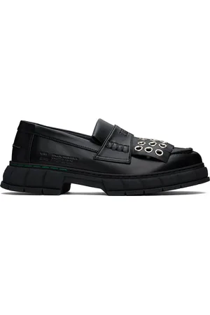 VIRON Black Progres II Metal Loafers
