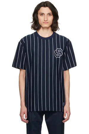 HUGO BOSS Navy Striped T-Shirt