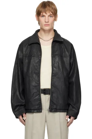 HUGO BOSS Black Coated Denim Jacket