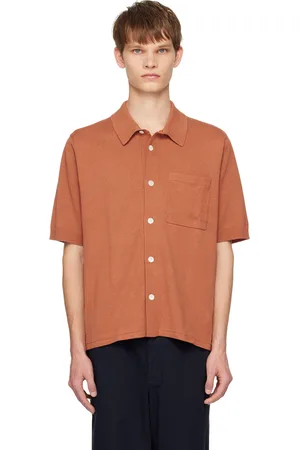 Norse projects Orange Rollo Shirt