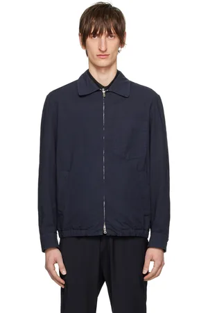BARENA Navy Zip Jacket