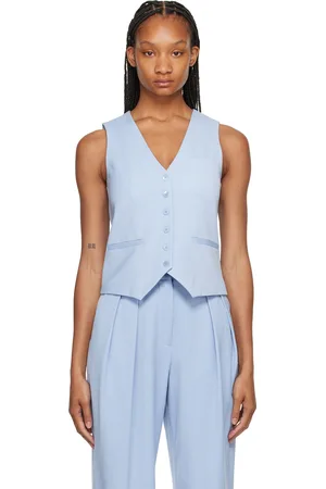 Staud Blue Brett Vest