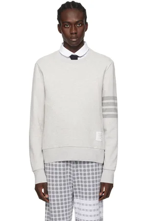 Thom Browne Gray 4-Bar Sweatshirt