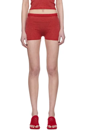 Isa Boulder Red Knitted Malley Shorts