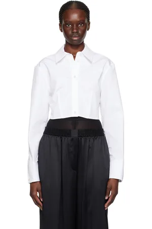 Alexander Wang White Cropped Shirt