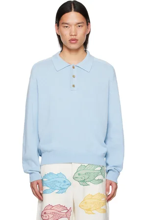 BODE Blue Three-Button Polo
