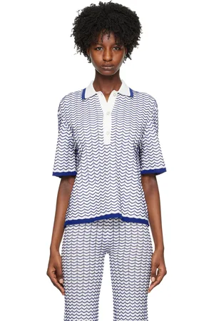 REMAIN Birger Christensen White 3D Wave Polo