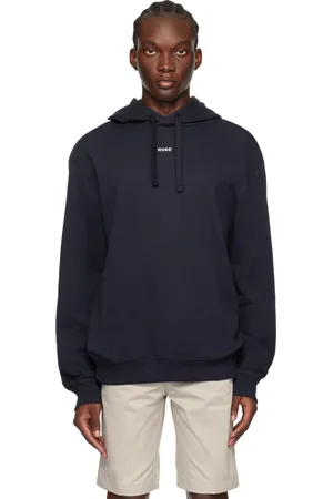 HUGO BOSS Navy Bonded Hoodie
