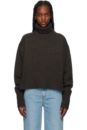 Axel Arigato Brown Remain Cropped Turtleneck