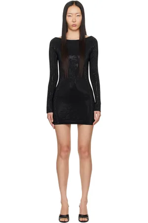 Alexander Wang Black Beaded Minidress