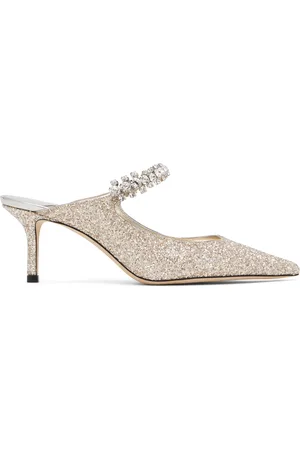 Jimmy Choo Gold Bing 65 Mules
