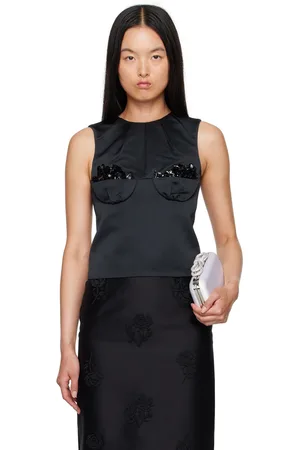 Shushu/Tong Black Sequin Top