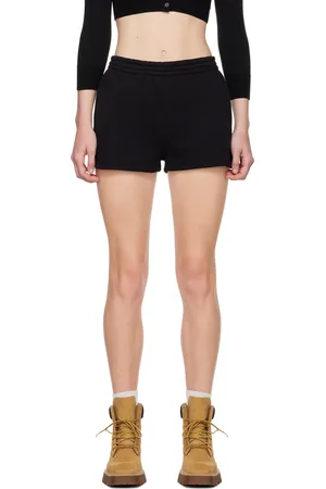 Alexander Wang Black Puff Logo Shorts
