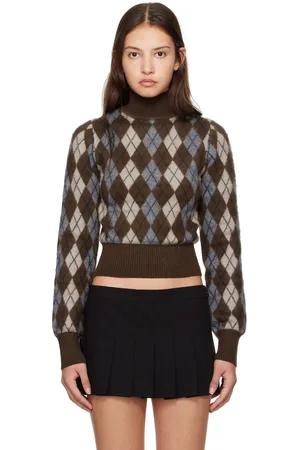 DANIELLE GUIZIO Brown Delia Turtleneck