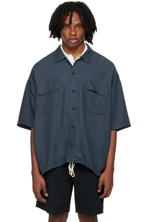 NANAMÍCA Navy Open Collar Shirt